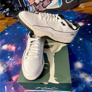 Classic White Jordan “Flights” Sneakers